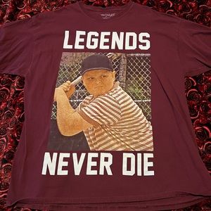 Men’s The Sandlot Tee Shirt Size XXL Legends Never Die